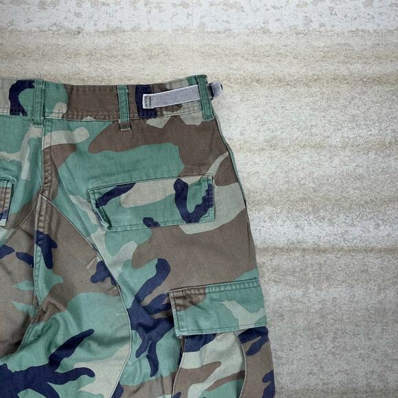 Vintage 90s Military Camo Tactical Pants 28x30 Baggy Double Knees Small Regular - Picture 3 of 4